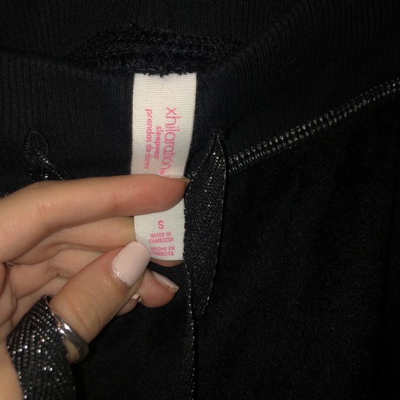 NWT black fleece pajama/ lounge pants size small - Picture 4 of 4